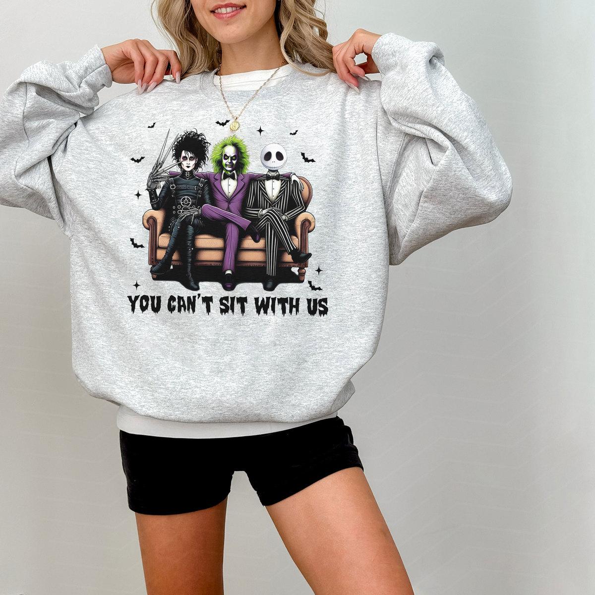 You Can’t Sit With Us Shirt, Scary Halloween , Horror Movies, Halloween Killer Friends Shirt, Halloween You Can’t Sit With Us Beetlejuice shirt