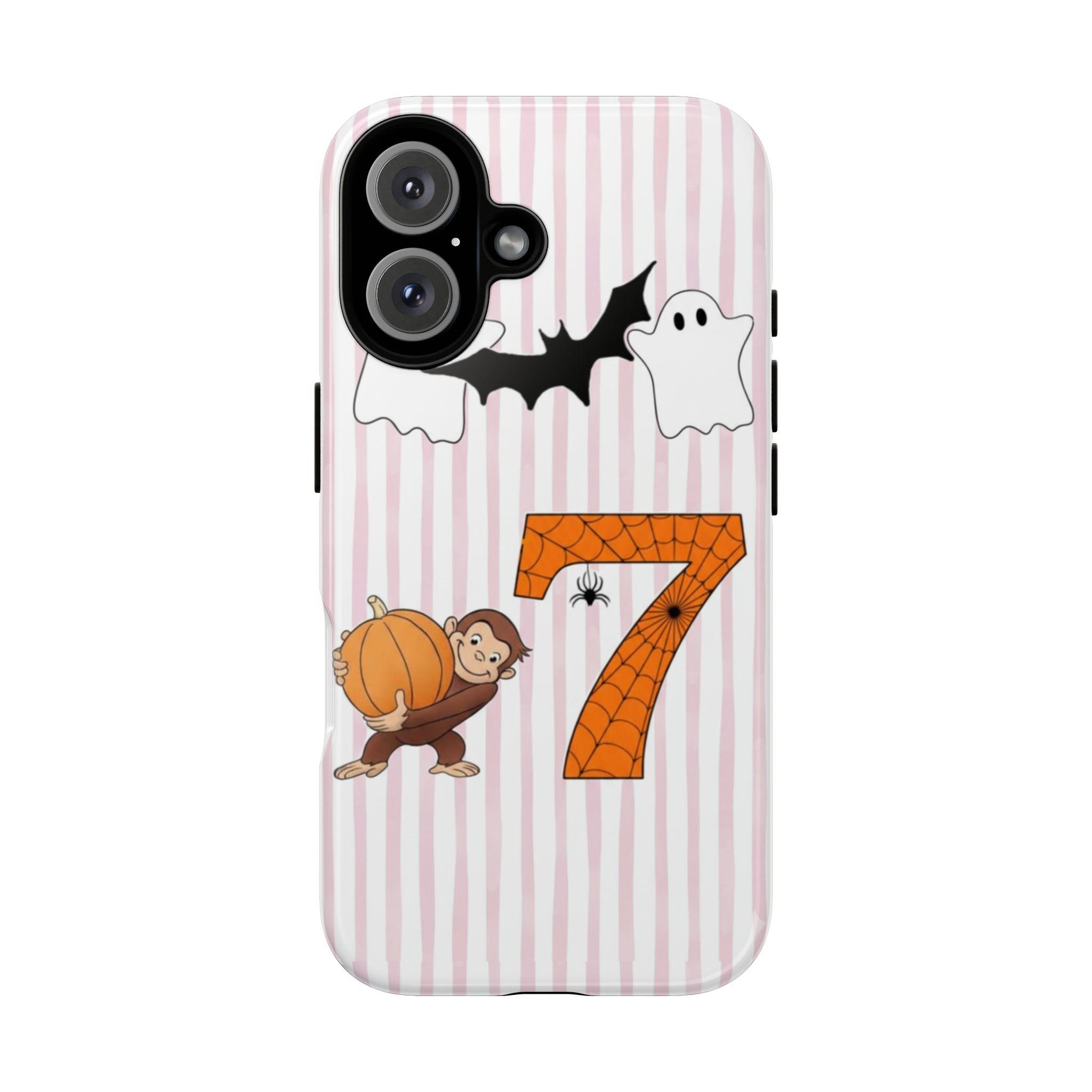 Halloween Ghost & Monkey Phone Case – Fall Limited Edition for iPhone 17 | 16 | 15 | 14 | 13 | 12 | 11 | XS | XR