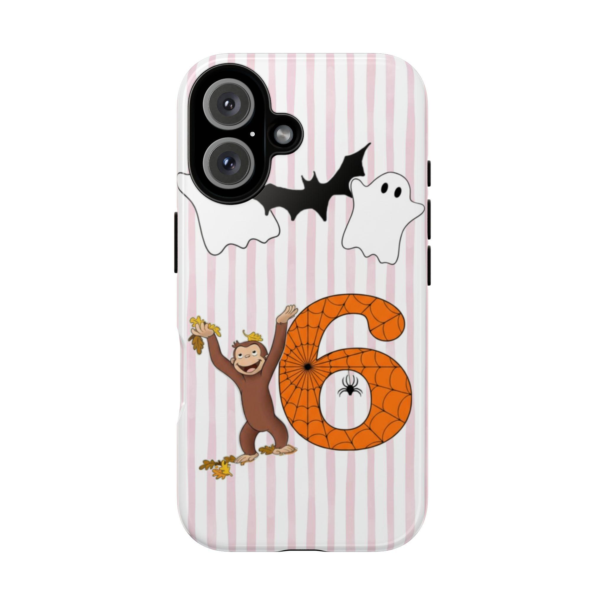 Halloween Ghost & Monkey Phone Case – Fall Limited Edition for iPhone 17 | 16 | 15 | 14 | 13 | 12 | 11 | XS | XR