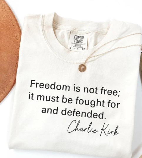 Comfort Colors Charlie Kirk Quote Shirt Charlie Kirk Assassination Shirt A True Patriot Charlie Kirk Shirt Pray for Charlie Kirk Shirt