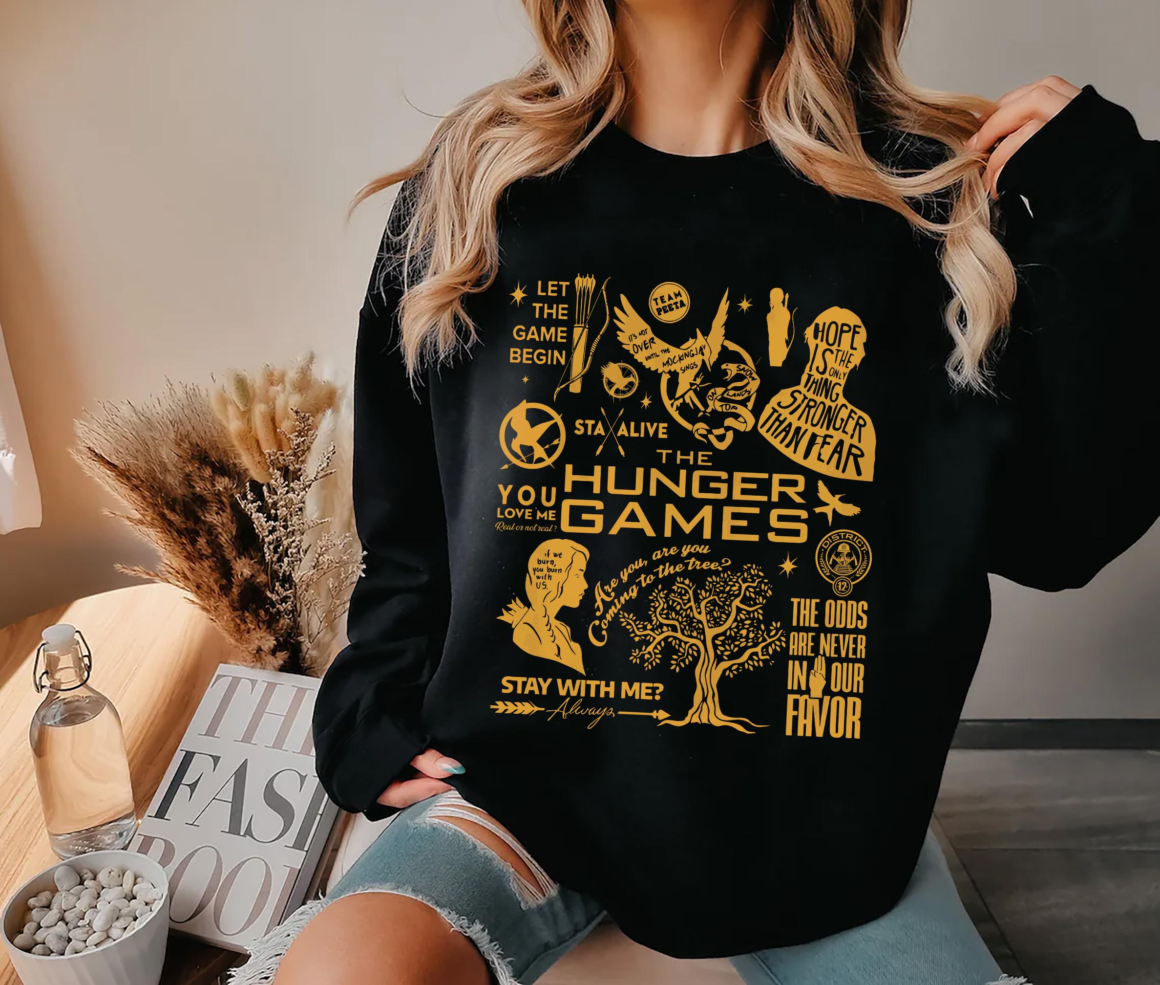 Vintage The Hunger Games Doodle Art TShirt Gildan 5000 Unisex Heavy Cotton Tee Classic Fit 100% Cotton Ballad Of Songbirds Hunger Games Gift Fan