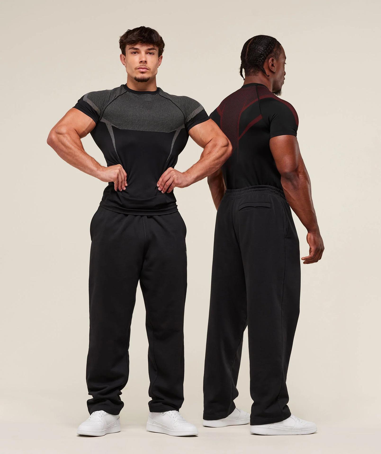 Men Shark Workout Shirt, Gym Performance Shirt, Athletic Training Top, Fitness Shirt