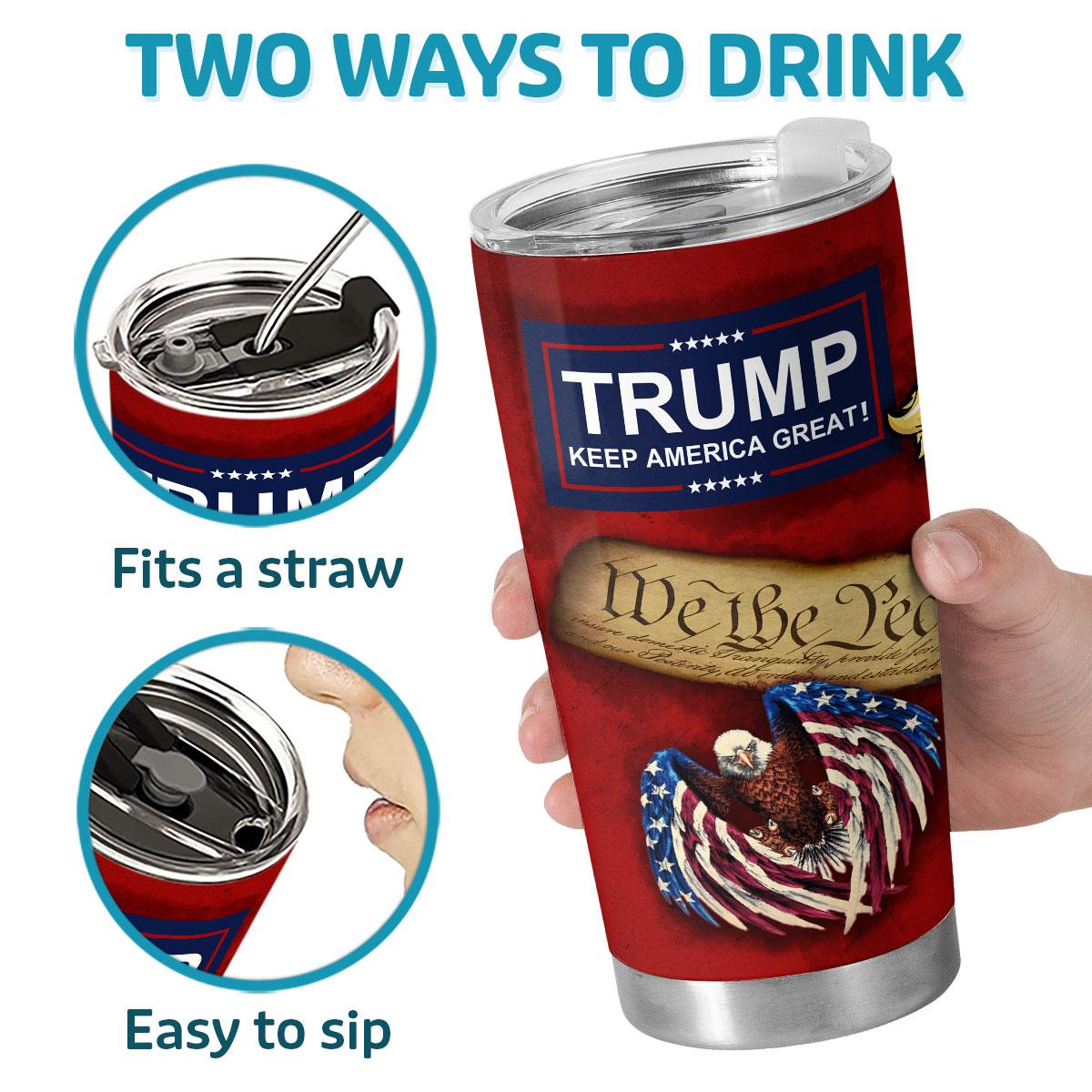 American Flag Insulated Tumbler 2024, 45 47 Stainless Steel 30 Oz Tumbler, 47th President Coffee Cup For Inauguration Day 2025, Gifts For Supporters