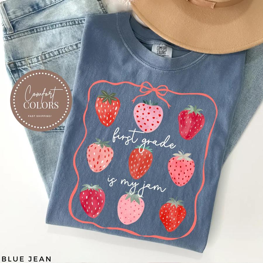 Comfort Colors First Grade Teacher Shirt, 1st Grade Teacher Shirt, 1st Grade T-Shirt, First Grade TShirt, Elementary School, Teaching Shirt