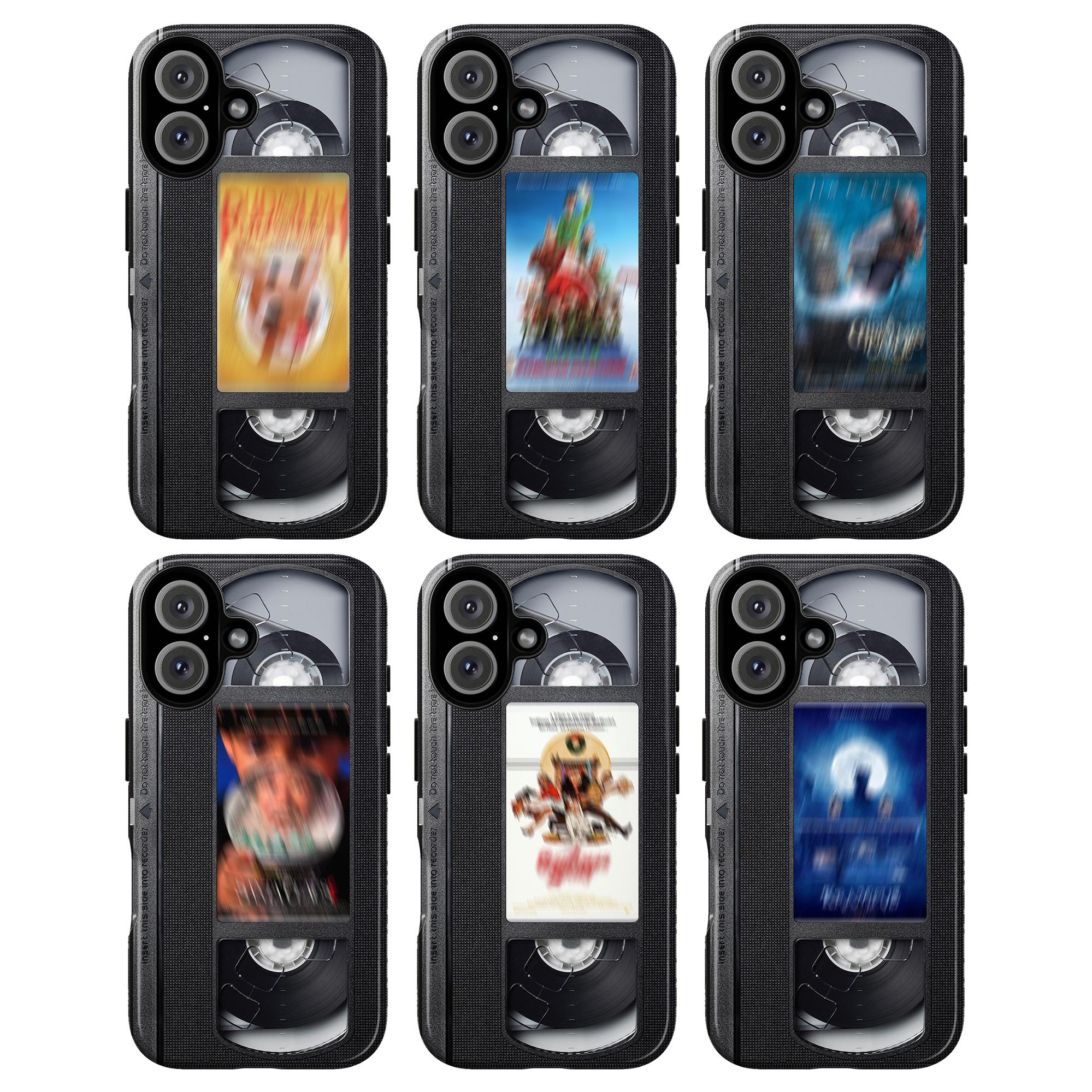 Christmas Movies VHS Phone Case, Retro Christmas Movie Phone Case for iPhone 17 16 15 14 13 12 11 Pro Max X XS & SS Galaxy S21–S25 Plus Ultra, VHS Tape Tough Case, Holidays Xmas Gift for Film Lovers, Classic Gift for Her Him