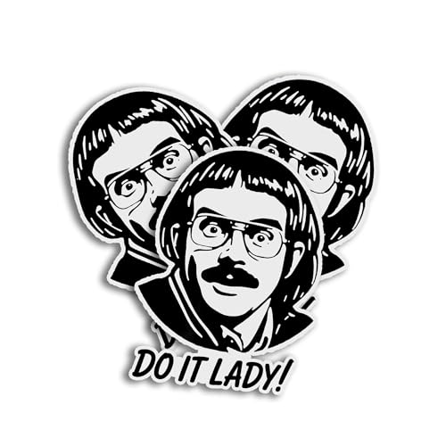 Do it Lady! Chit Funny Saying On Your Birthday Vintage Quote Decal Stickers for Water Bottles, Skateboards, Books, Laptop, Mug, Tumbler, Phones, Car