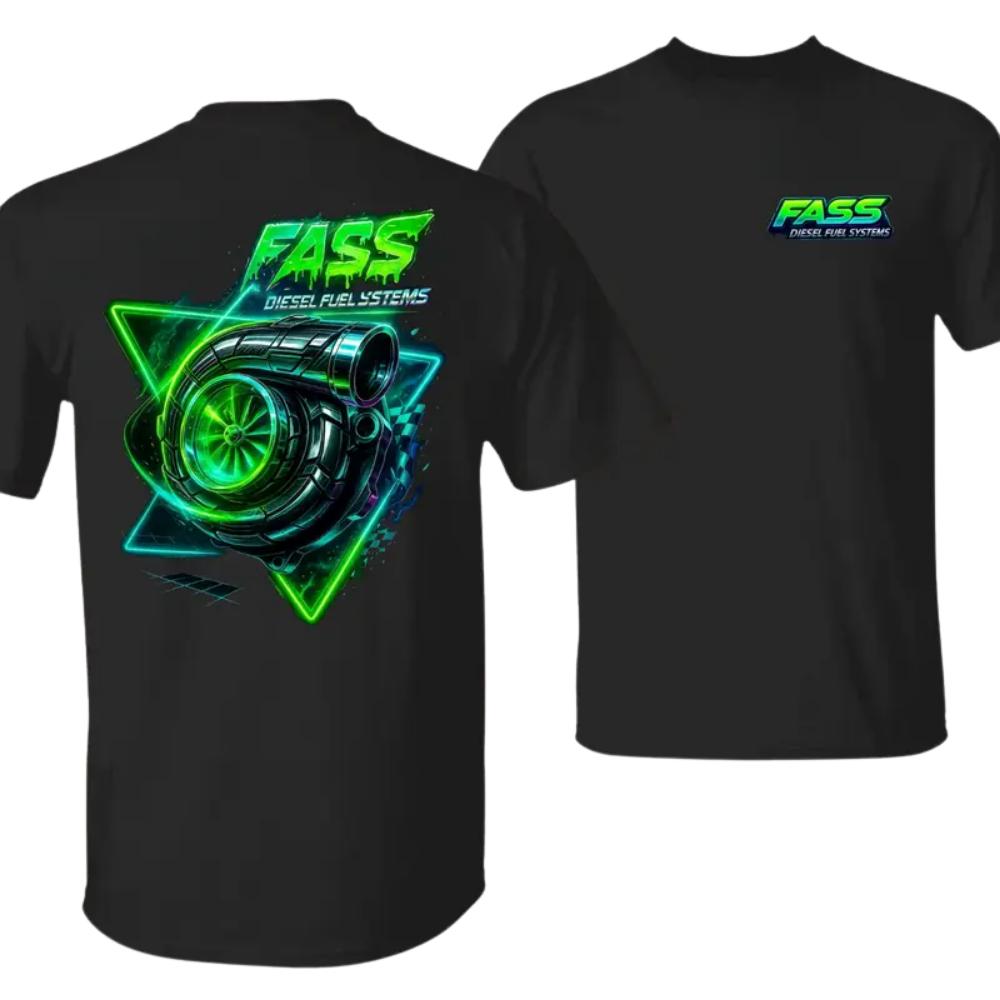FASS Diesel Fuel Systems T-Shirt – Turbo Graphic Tee for Diesel Truck Fans & Mechanics | Performance Streetwear for Power Enthusiasts