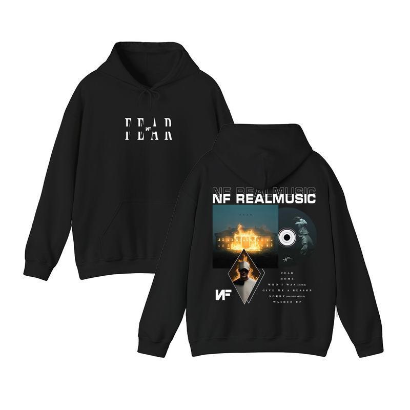 NF Real Music New Album F.E.A.R 2025 Graphic Hoodie, Album Music Shirt, Sweatshirt, Hoodie, Fans Gift, NF Fansmade Merch