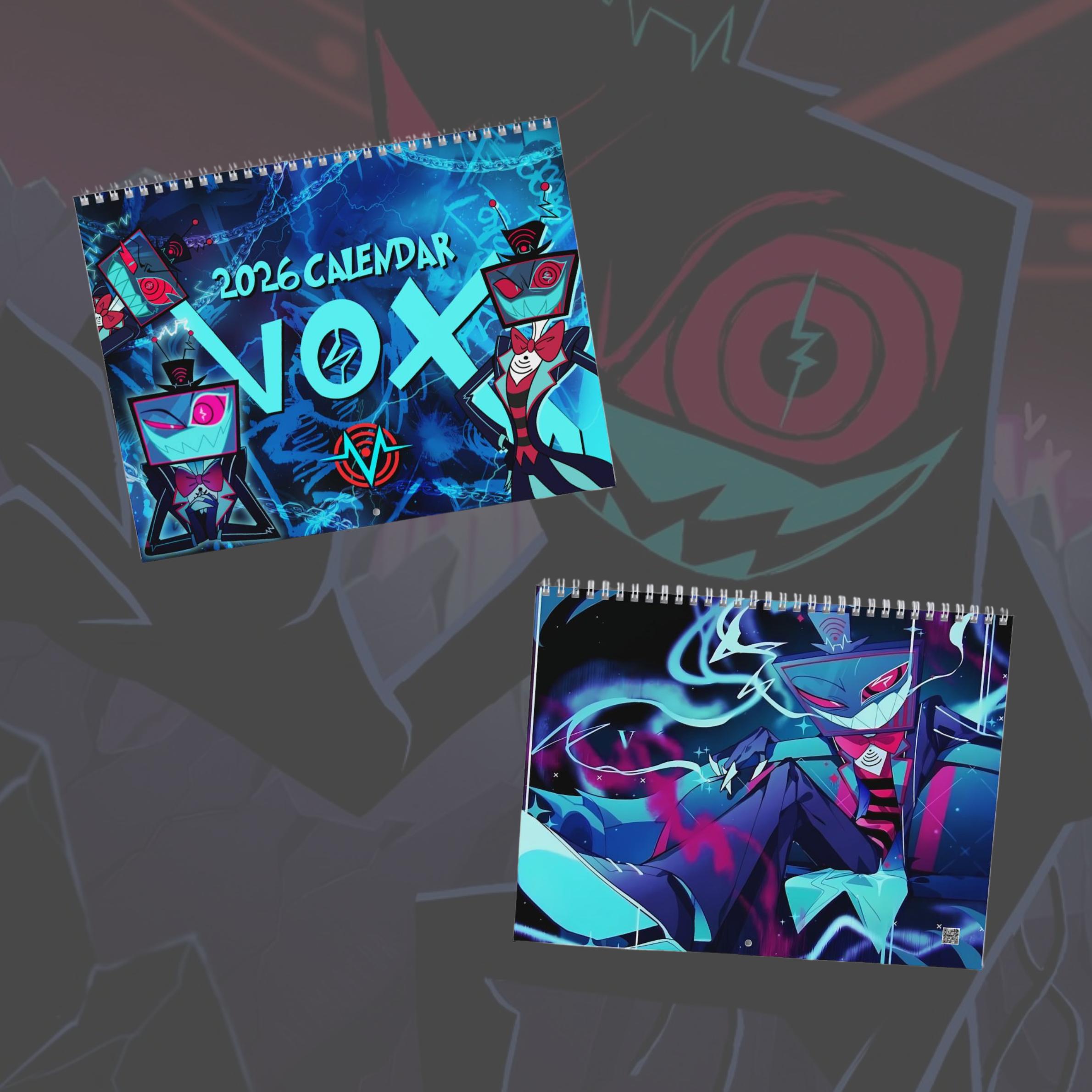 Vox 2026 Calendar, Hazbin Hotel Merch, Hazbin Hotel Season 2, Movie Merch, Gift For Fans