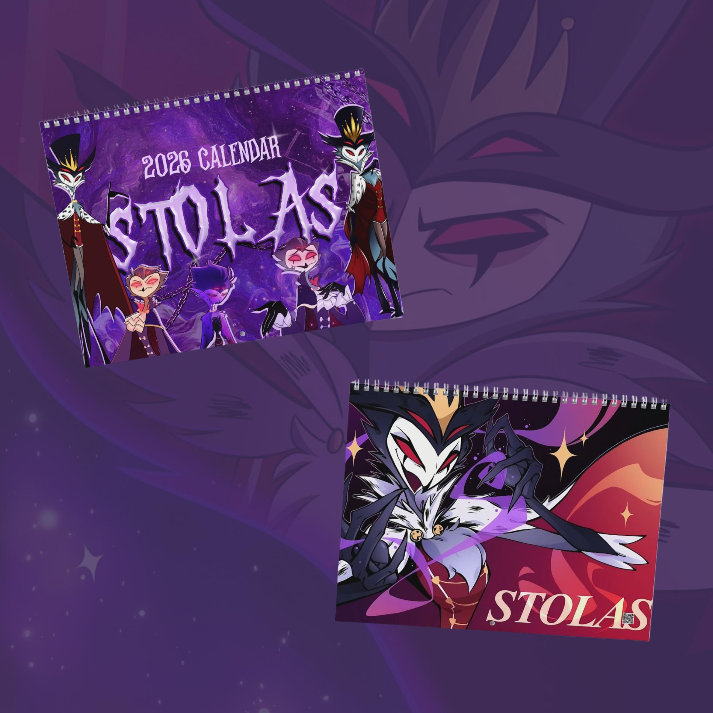 Stolas 2026 Calendar, Helluva Boss Merch, Helluva Boss Movie, Movie Merch, Gift For Fans
