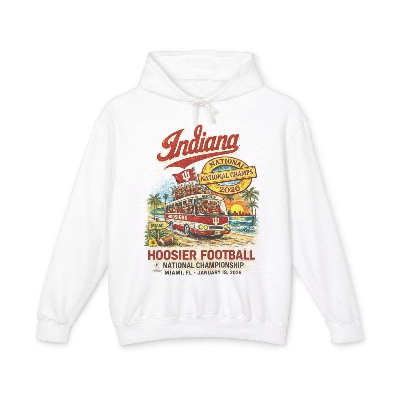 Vintage Indiana Hoosiers National Championship 2026 Hoodie, College Football Miami Unisex Sweatshirt