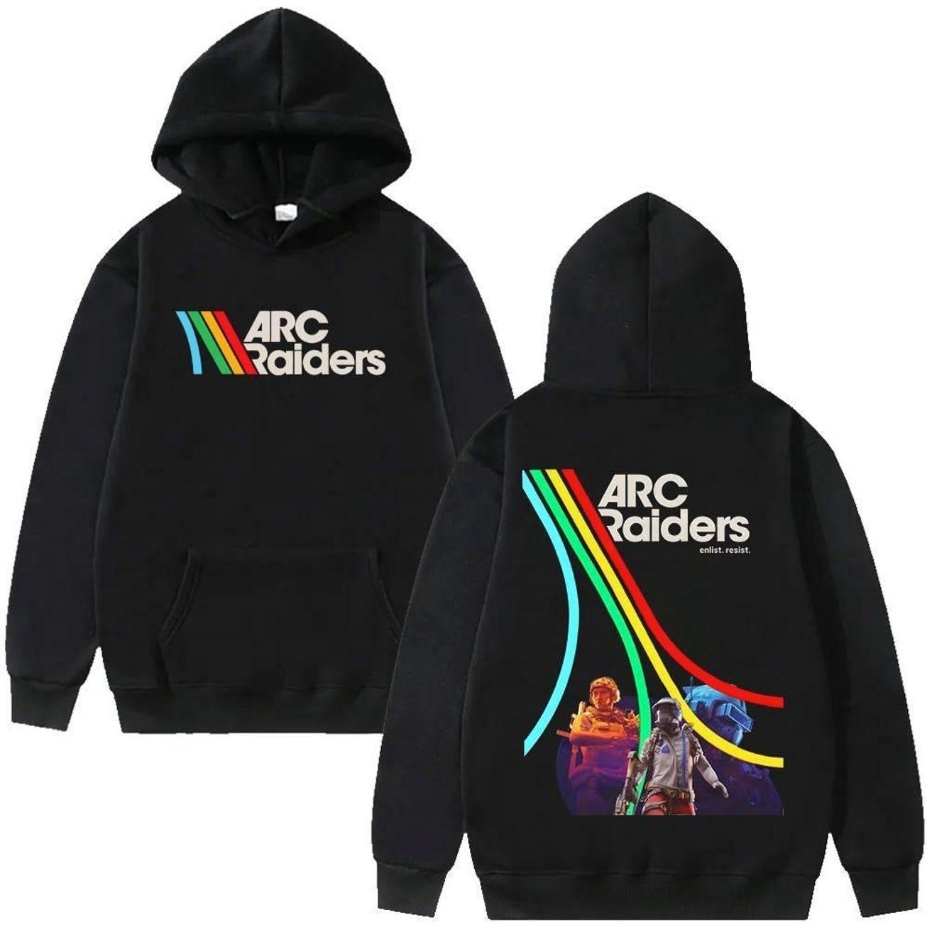 ARC Raiders Graphic 2 Sider Hoodies Video Game for Men Women Clothe Long Sleeve Hooded Streetwear Unisex Casual Sweatshirts High Street