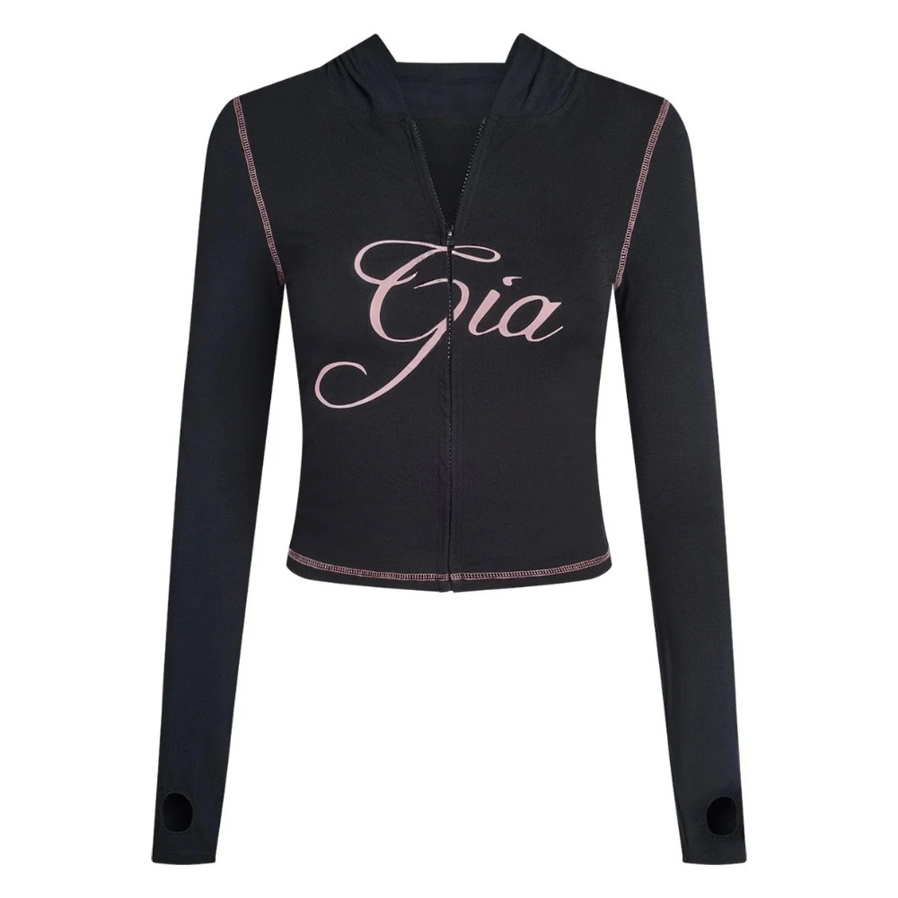 I.AM.GIA Blare Tracksuit Set – Soft Fabric, Wide Elastic Waistband, Water-Based Logo, Pink Stitching, Pull-On Construction