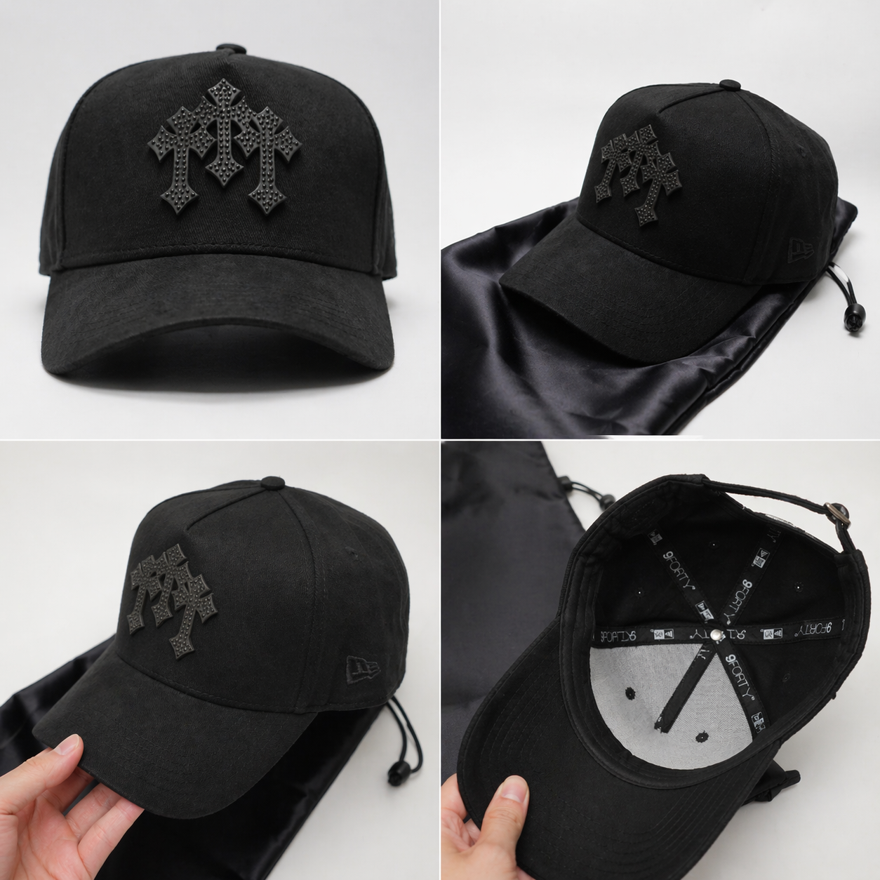 El Barbas Hats Chrome Blackout FULL Box Stylish Black Cap with Unique Chrome Embroidery for Everyday Wear