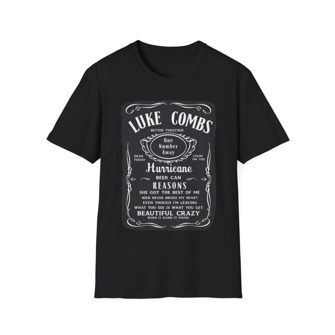 Luke Combs Country Western Music Unisex Softstyle T-Shirt, Graphic Tee, Concert Shirt, Music Lover Gift, Vintage Style Tee