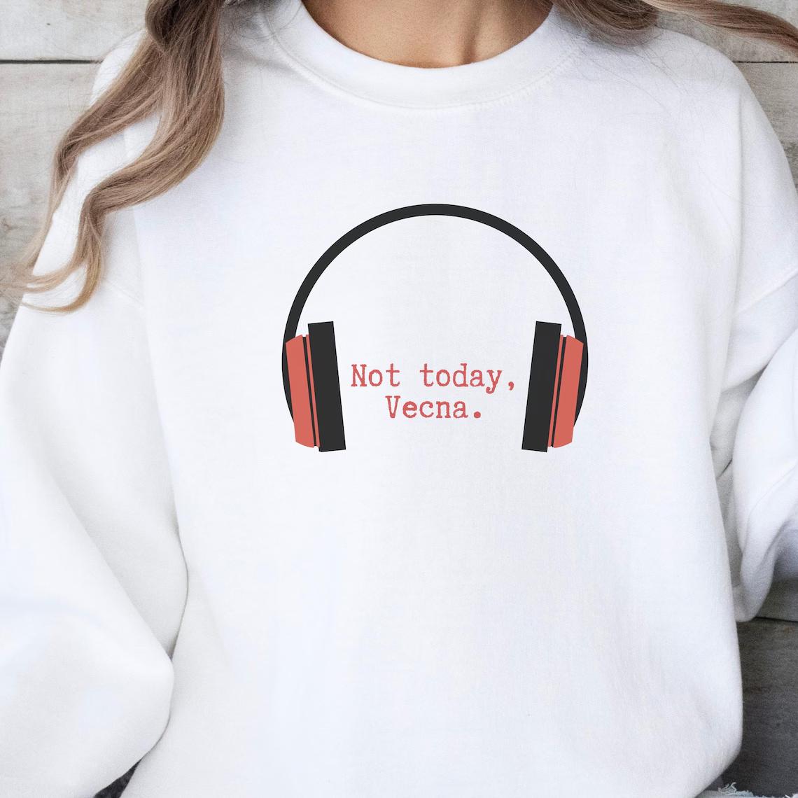 Not Today Vecna Shirt, Stranger Thig Movie Inspired Sci-Fi Lover Gift, 80s Music Fans